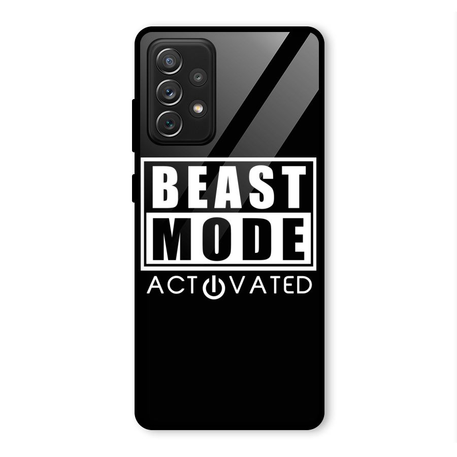 Beast Mode Activated Glass Back Case for Galaxy A72