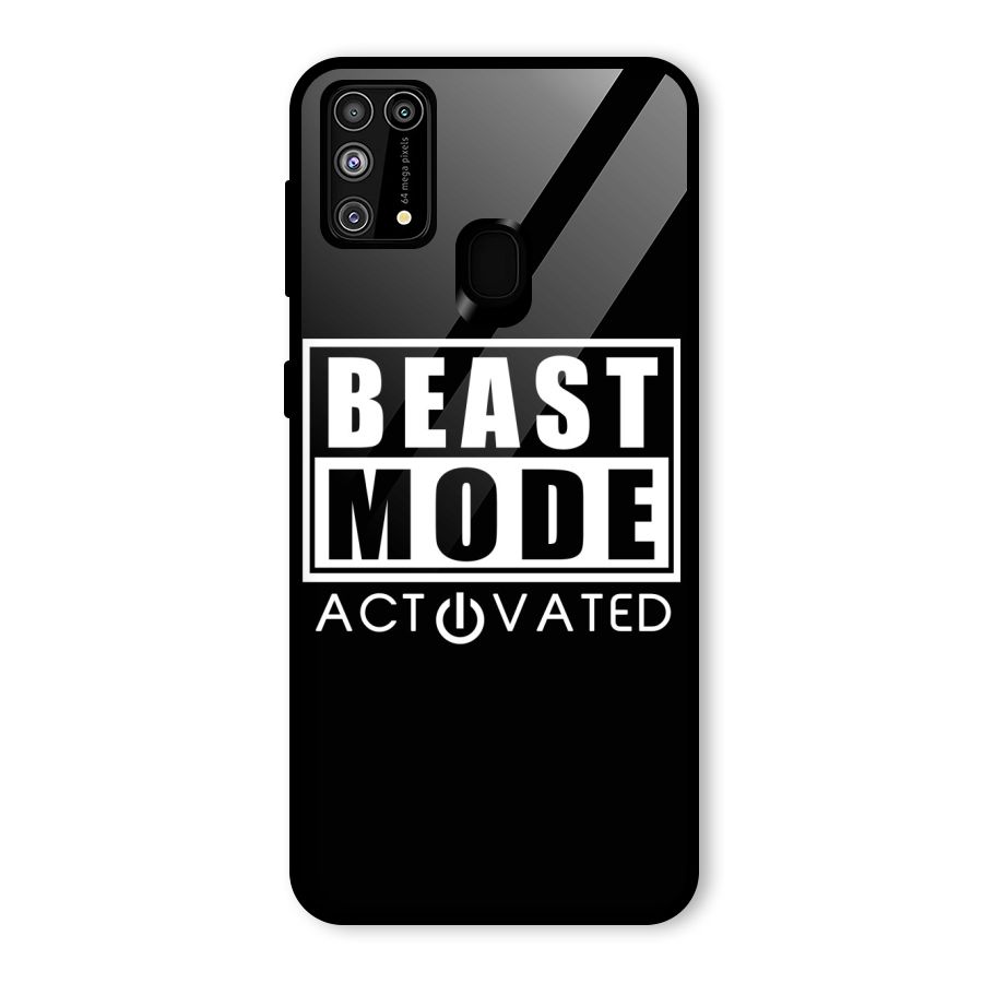 Beast Mode Activated Glass Back Case for Galaxy M31