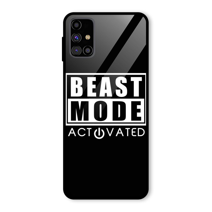 Beast Mode Activated Glass Back Case for Galaxy M31s