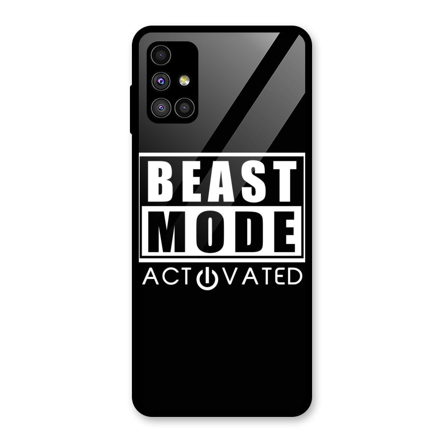 Beast Mode Activated Glass Back Case for Galaxy M51