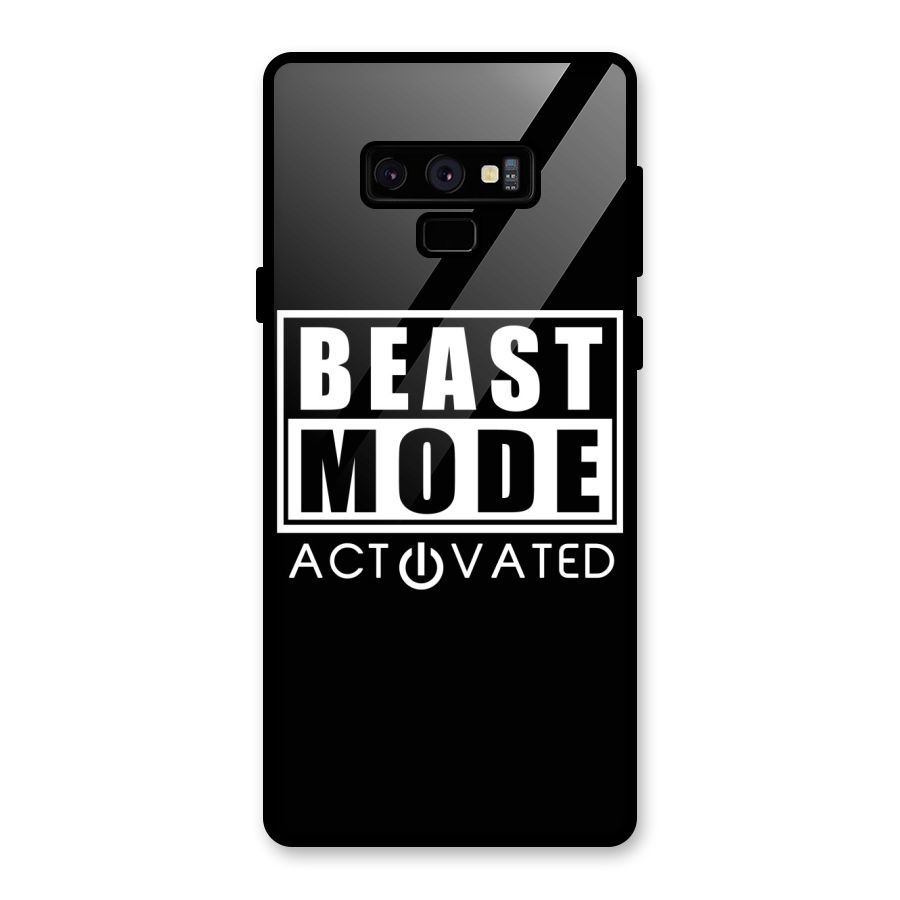 Beast Mode Activated Glass Back Case for Galaxy Note 9