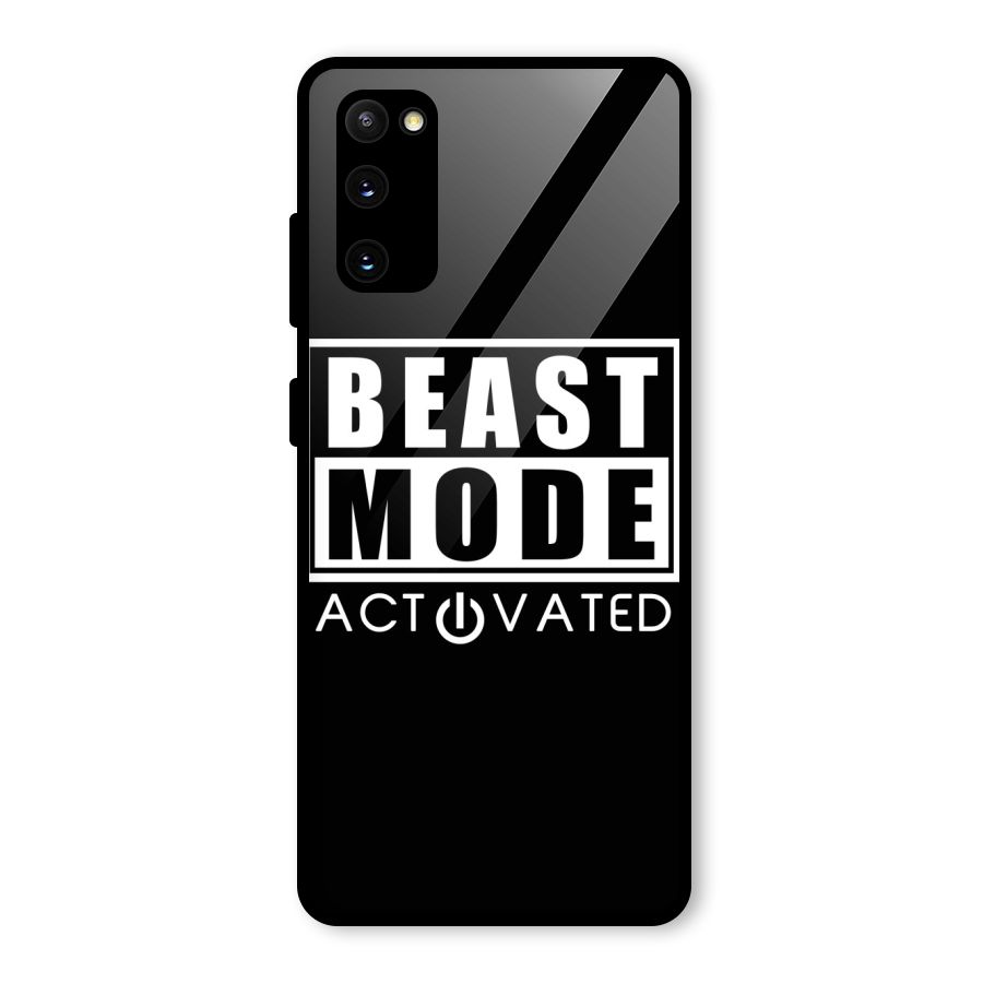 Beast Mode Activated Glass Back Case for Galaxy S20 FE 5G
