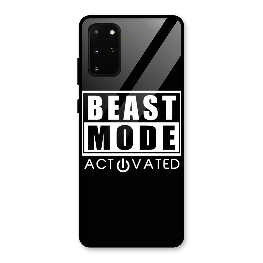Beast Mode Activated Glass Back Case for Galaxy S20 Plus