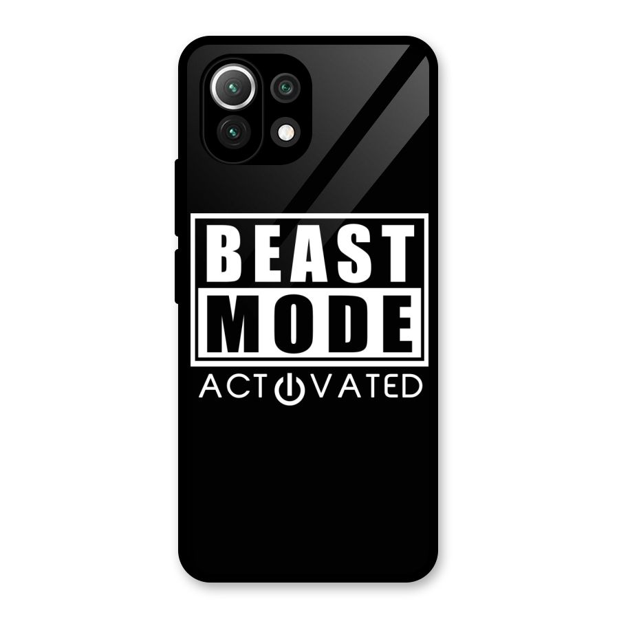 Beast Mode Activated Glass Back Case for Mi 11 Lite NE 5G