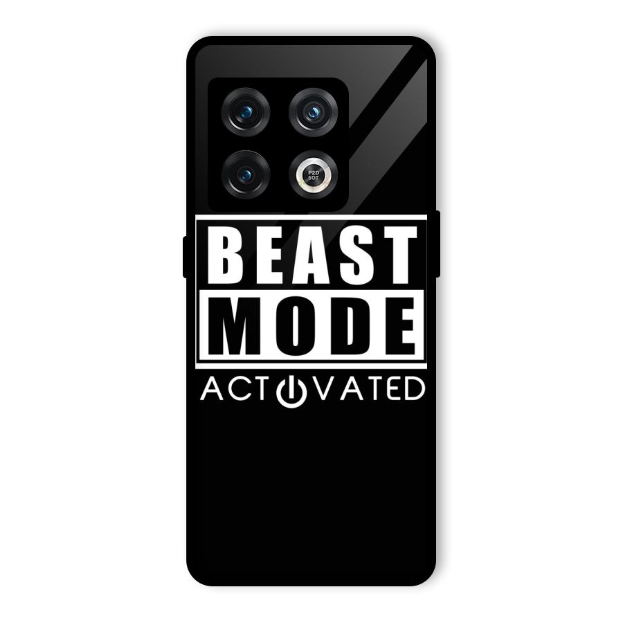 Beast Mode Activated Glass Back Case for OnePlus 10 Pro 5G