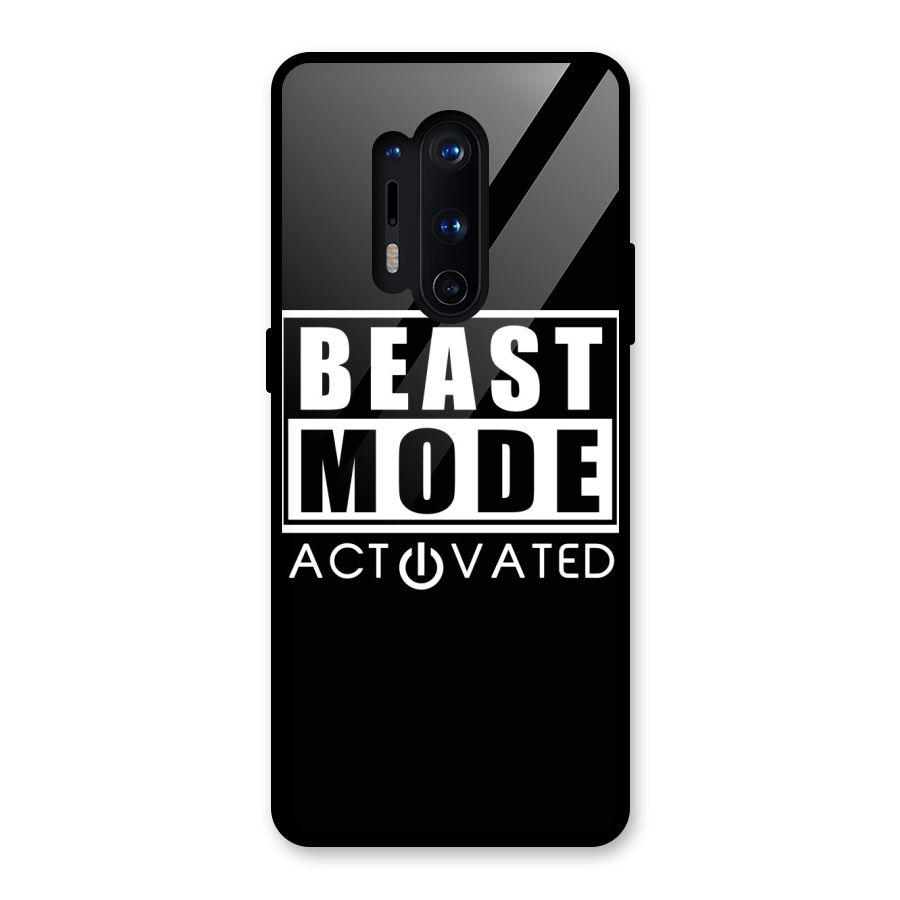 Beast Mode Activated Glass Back Case for OnePlus 8 Pro