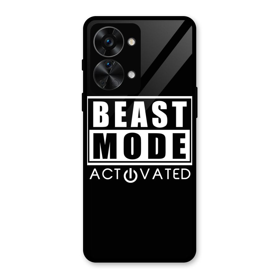 Beast Mode Activated Glass Back Case for OnePlus Nord 2T