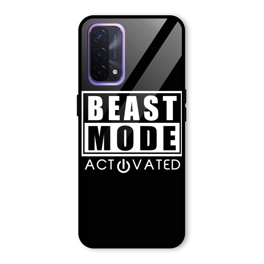 Beast Mode Activated Glass Back Case for Oppo A74 5G
