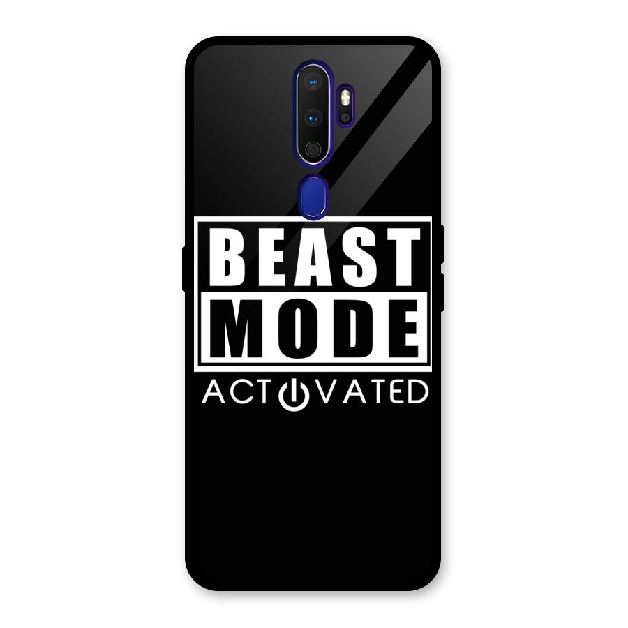 Beast Mode Activated Glass Back Case for Oppo A9 (2020)