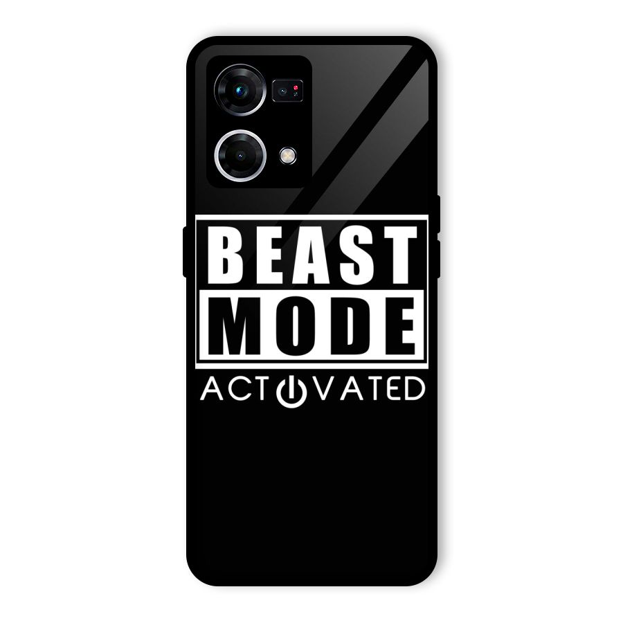 Beast Mode Activated Glass Back Case for Oppo F21 Pro 5G