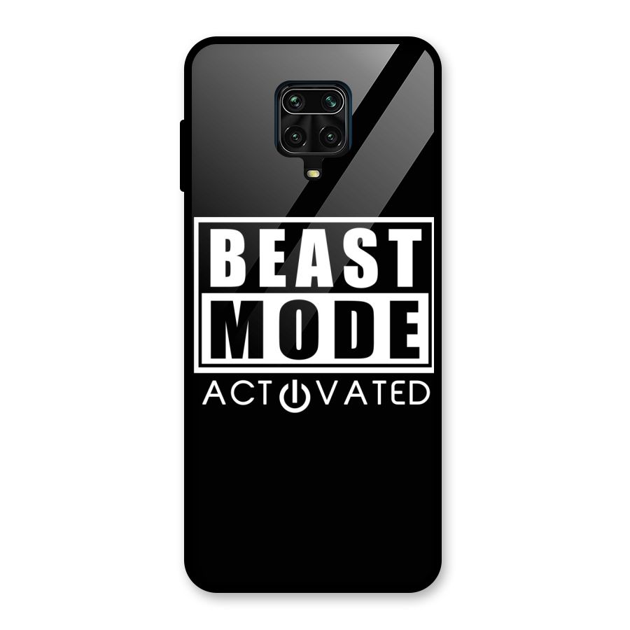 Beast Mode Activated Glass Back Case for Poco M2 Pro