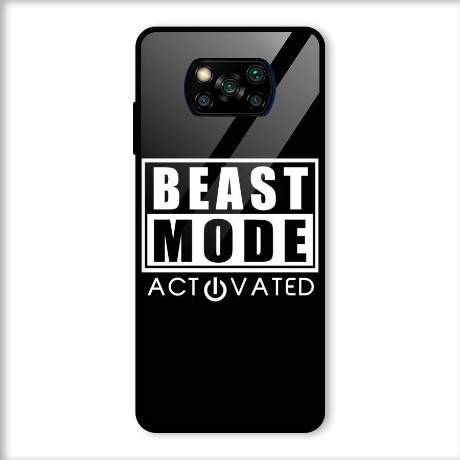 Beast Mode Activated Glass Back Case for Poco X3