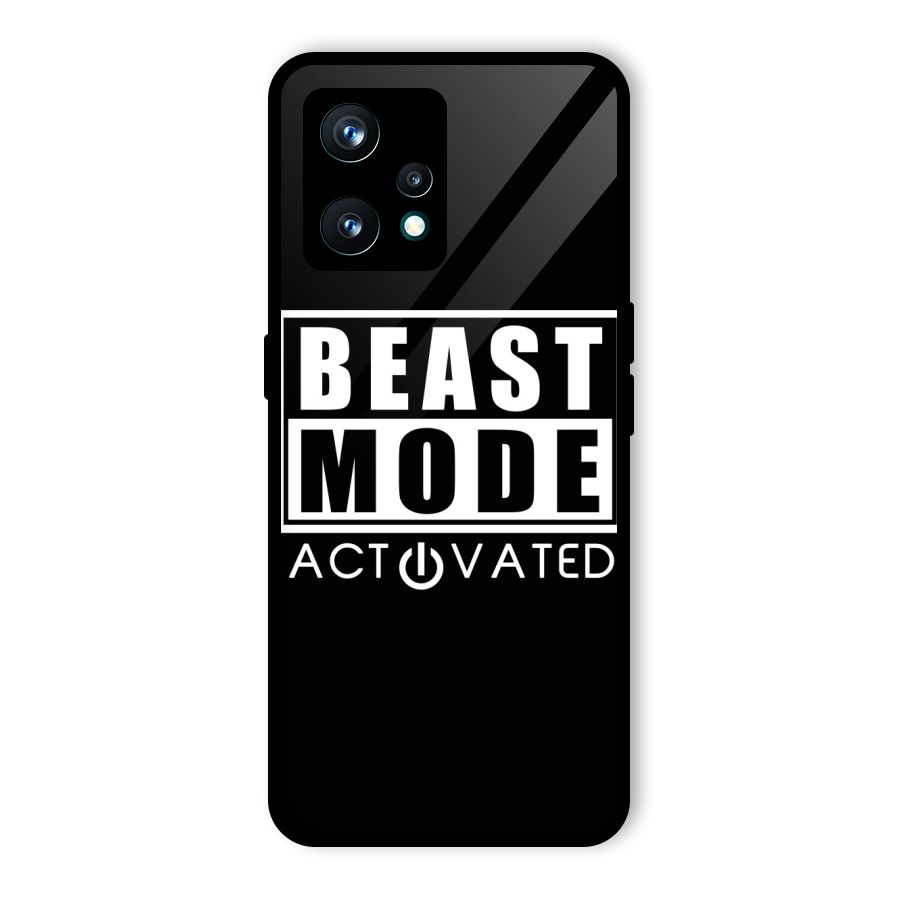 Beast Mode Activated Glass Back Case for Realme 9 Pro Plus 5G