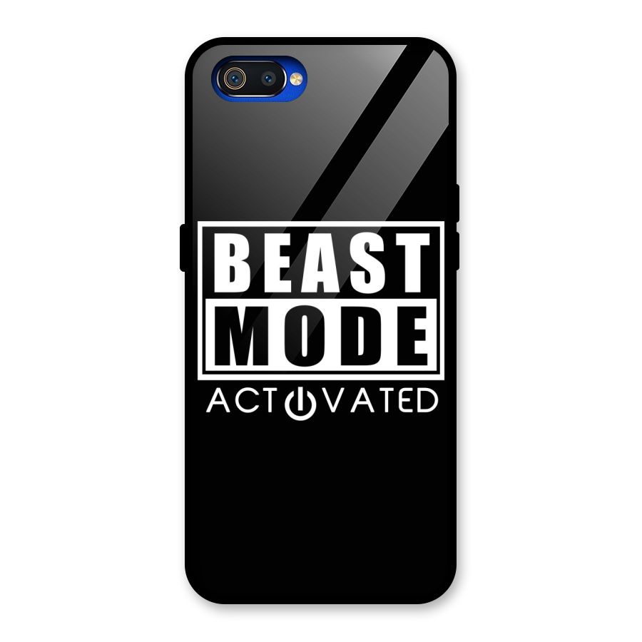 Beast Mode Activated Glass Back Case for Realme C2