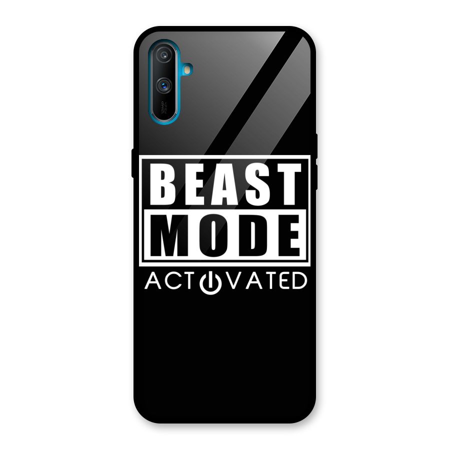 Beast Mode Activated Glass Back Case for Realme C3