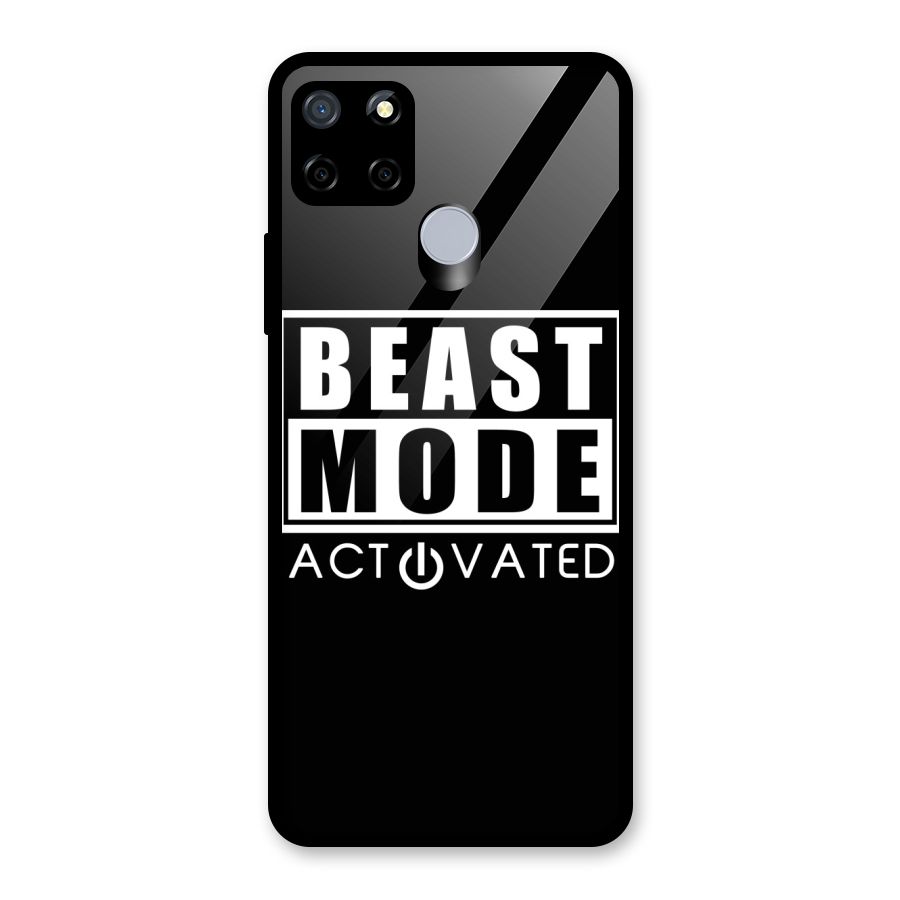 Beast Mode Activated Glass Back Case for Realme Narzo 20