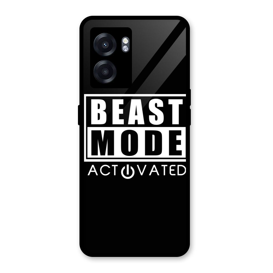 Beast Mode Activated Glass Back Case for Realme Narzo 50 5G