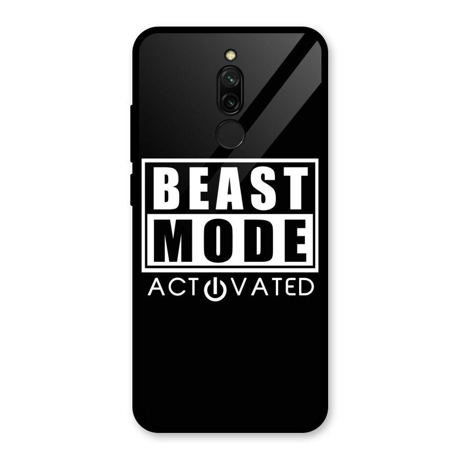 Beast Mode Activated Glass Back Case for Redmi 8