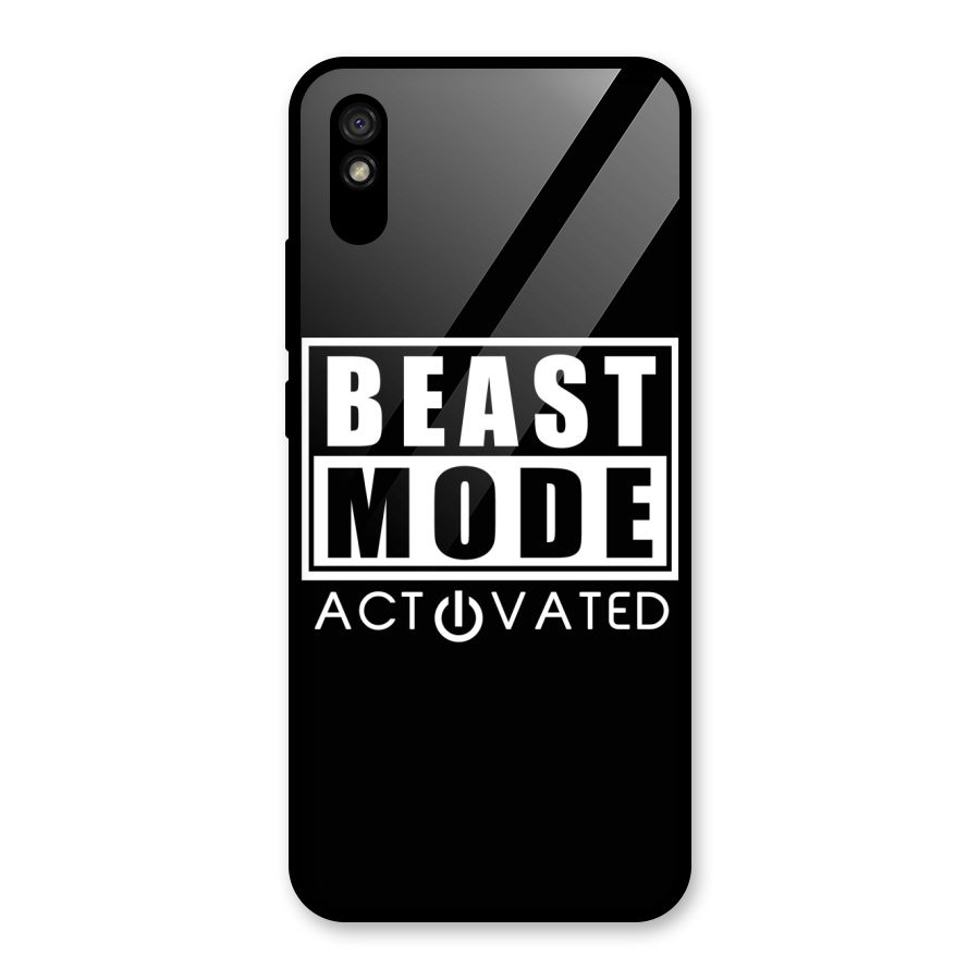 Beast Mode Activated Glass Back Case for Redmi 9i