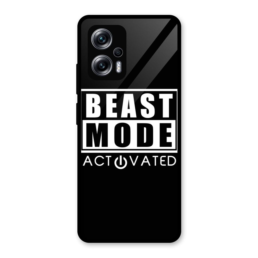 Beast Mode Activated Glass Back Case for Redmi K50i