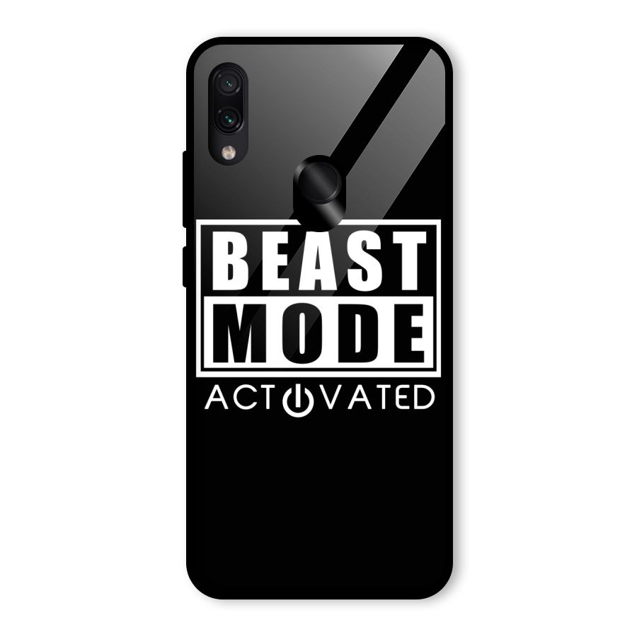Beast Mode Activated Glass Back Case for Redmi Note 7S