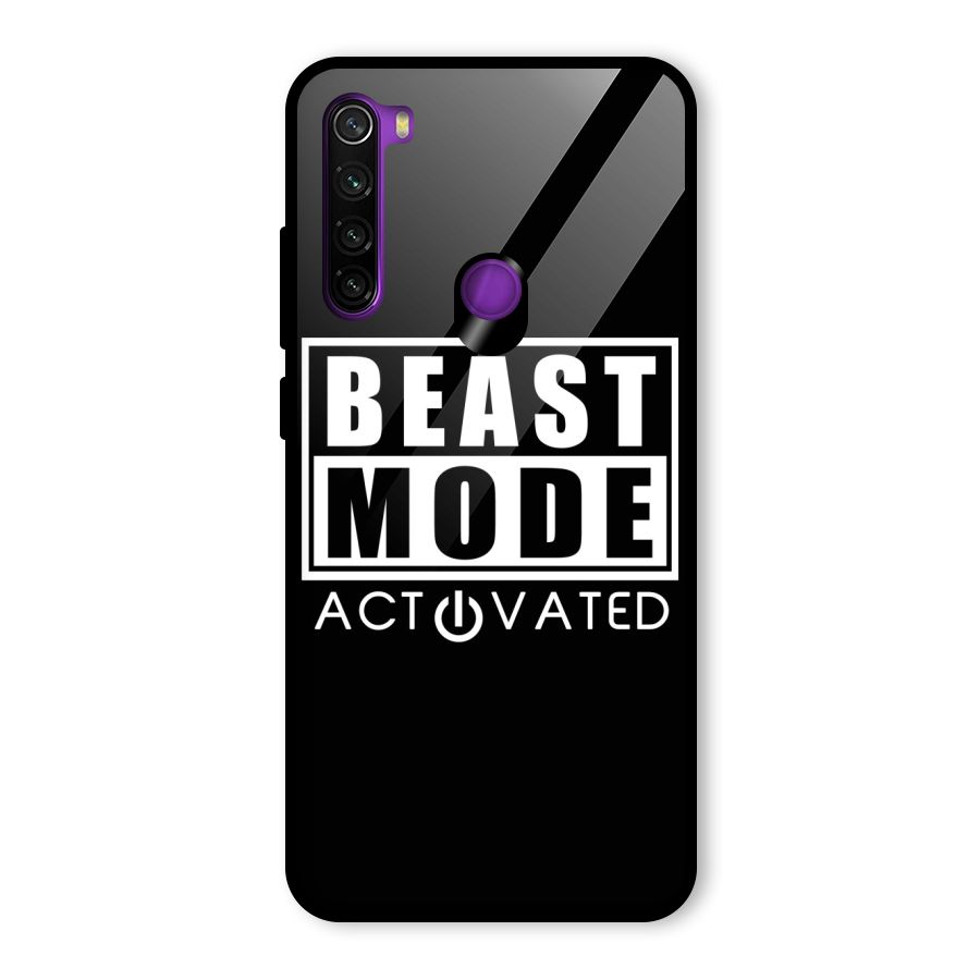 Beast Mode Activated Glass Back Case for Redmi Note 8