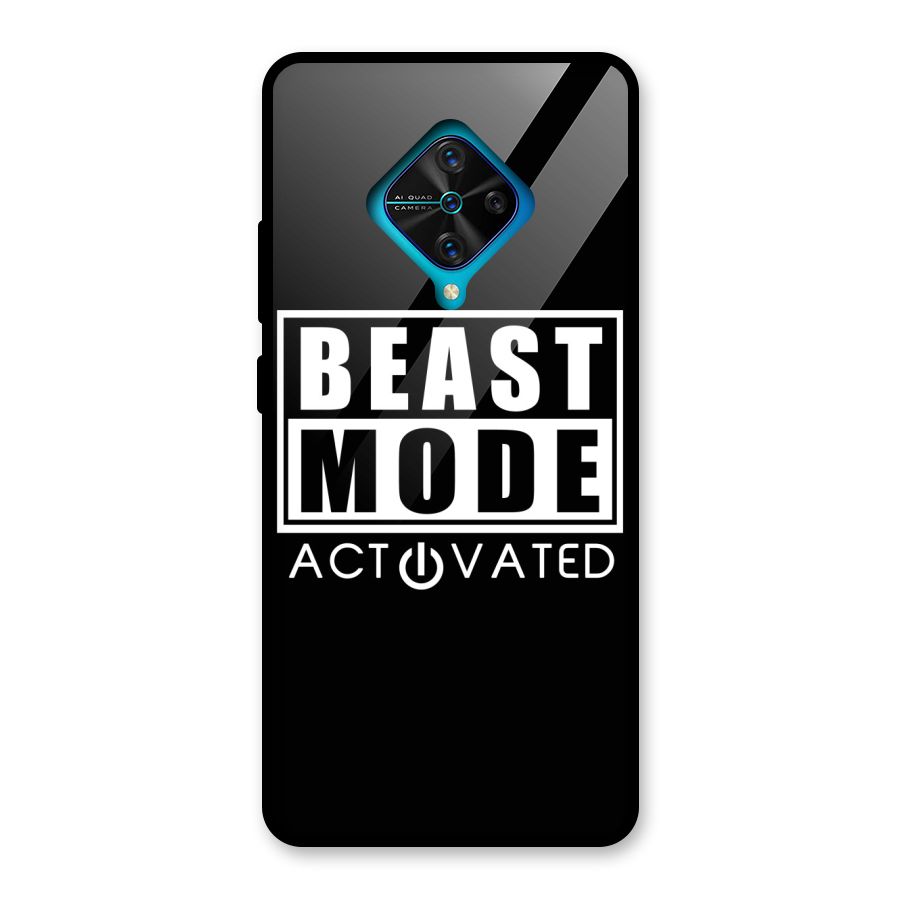 Beast Mode Activated Glass Back Case for Vivo S1 Pro