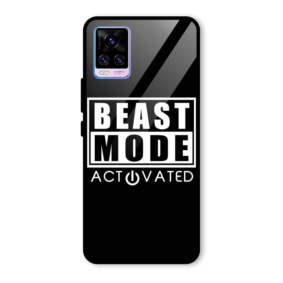 Beast Mode Activated Glass Back Case for Vivo V20 Pro