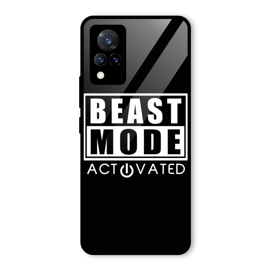 Beast Mode Activated Glass Back Case for Vivo V21 5G