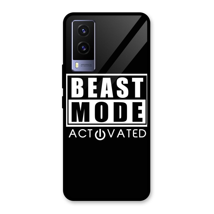 Beast Mode Activated Glass Back Case for Vivo V21e 5G