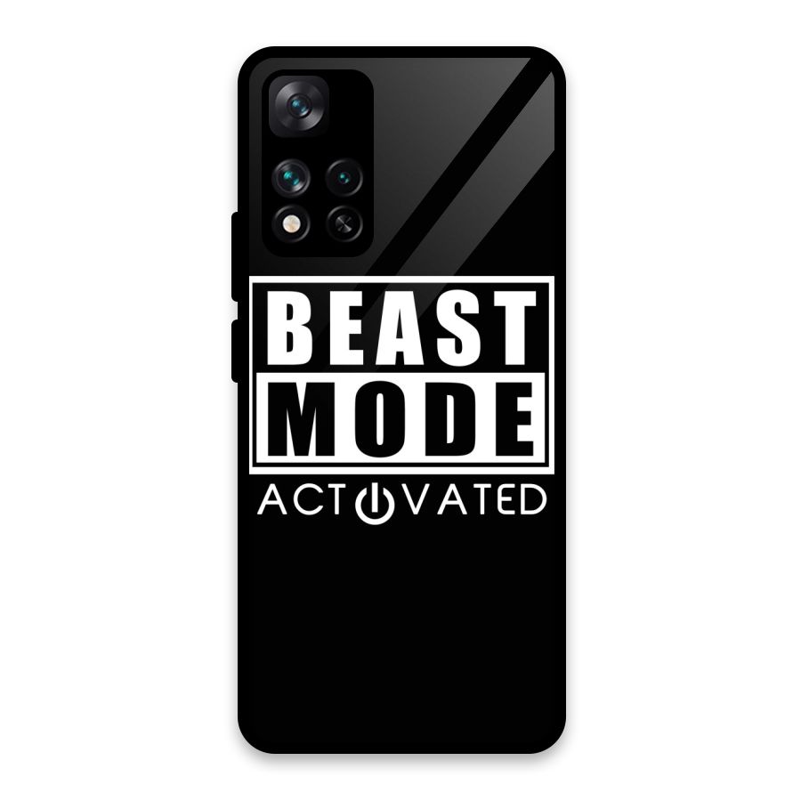 Beast Mode Activated Glass Back Case for Xiaomi 11i HyperCharge 5G