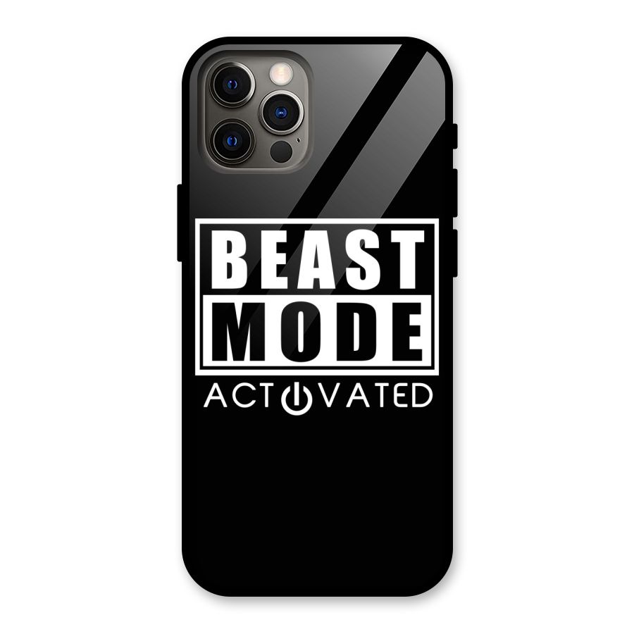 Beast Mode Activated Glass Back Case for iPhone 12 Pro