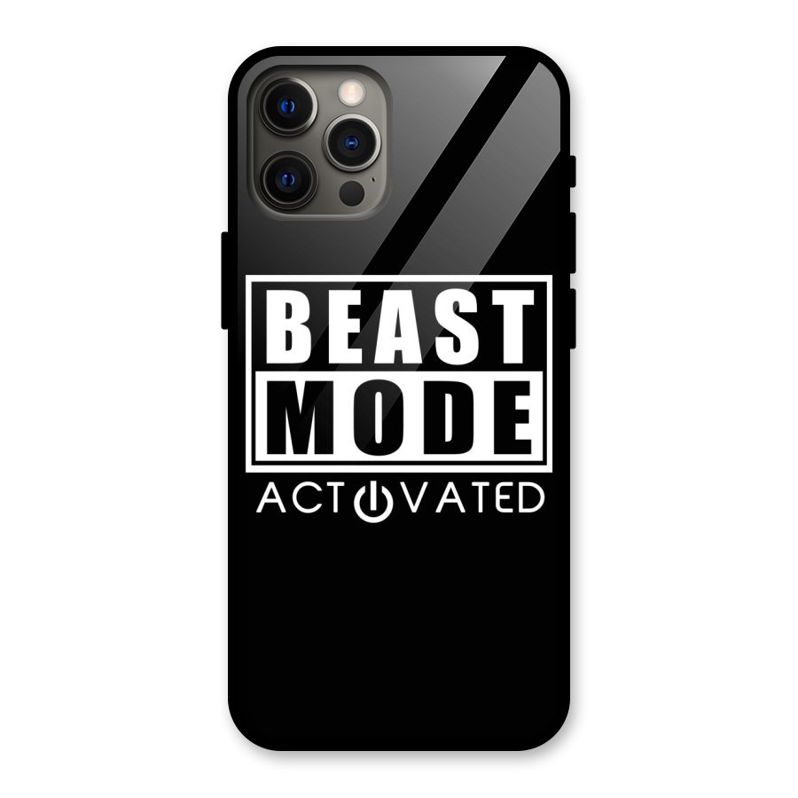 Beast Mode Activated Glass Back Case for iPhone 12 Pro Max