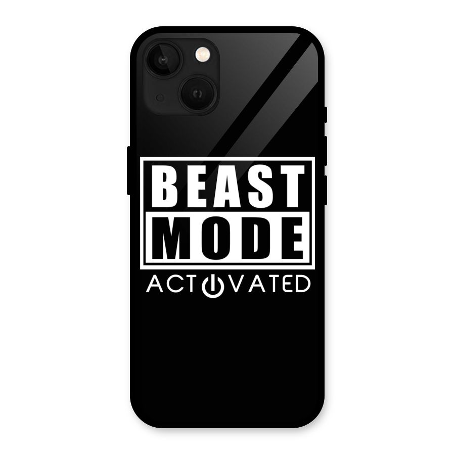 Beast Mode Activated Glass Back Case for iPhone 13