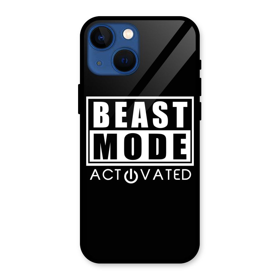 Beast Mode Activated Glass Back Case for iPhone 13 Mini