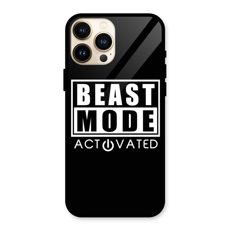 Beast Mode Activated Glass Back Case for iPhone 13 Pro Max