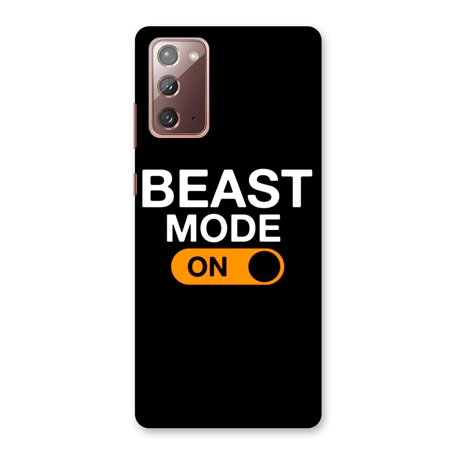 Beast Mode Switched On Back Case for Galaxy Note 20