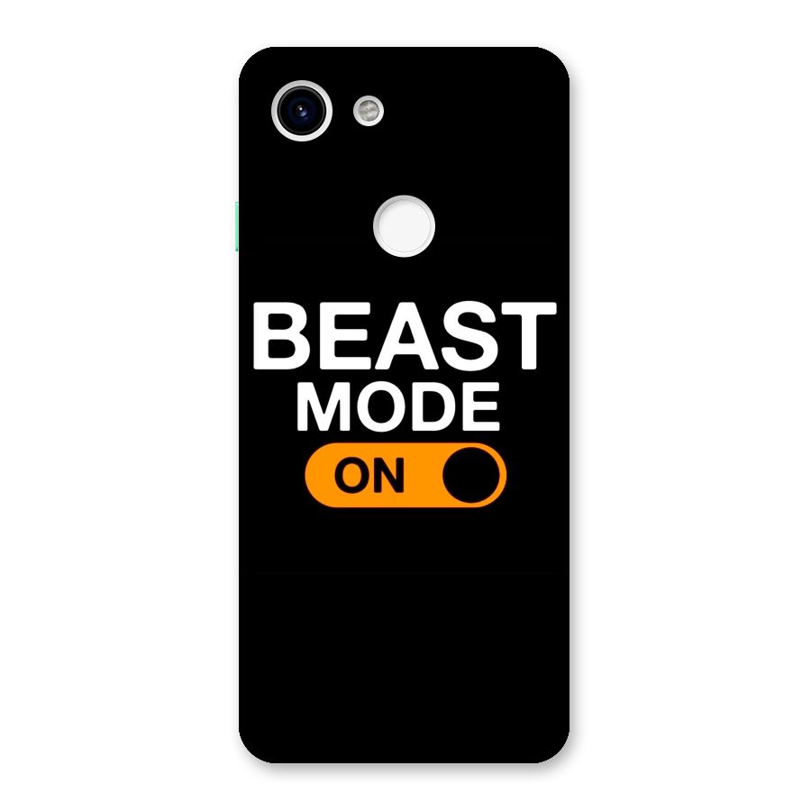 Beast Mode Switched On Back Case for Google Pixel 3
