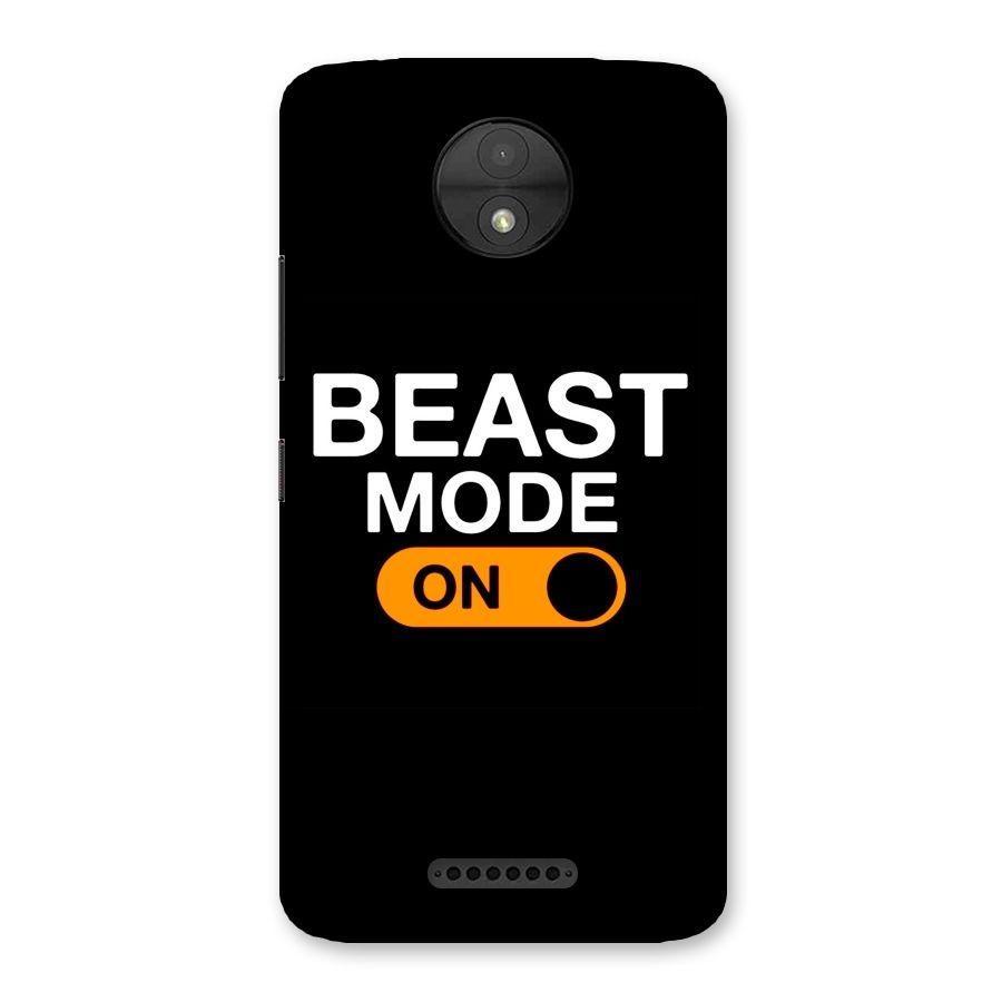 Beast Mode Switched On Back Case for Moto C