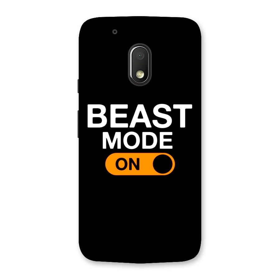 Beast Mode Switched On Back Case for Moto G4 Play