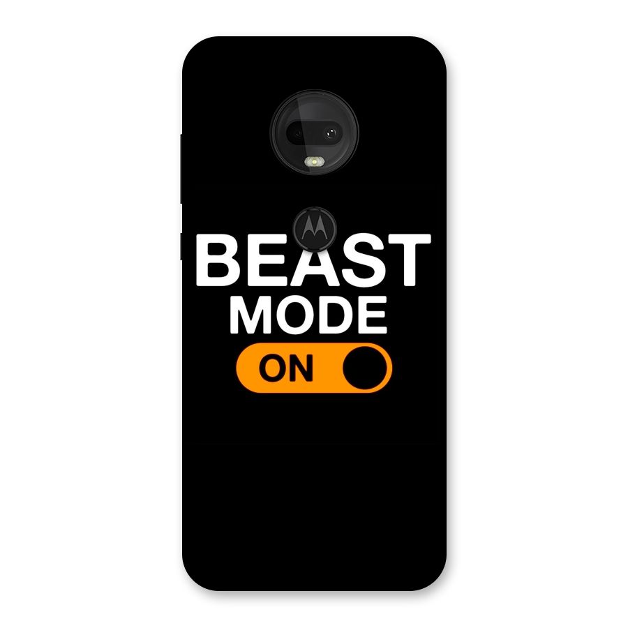 Beast Mode Switched On Back Case for Moto G7