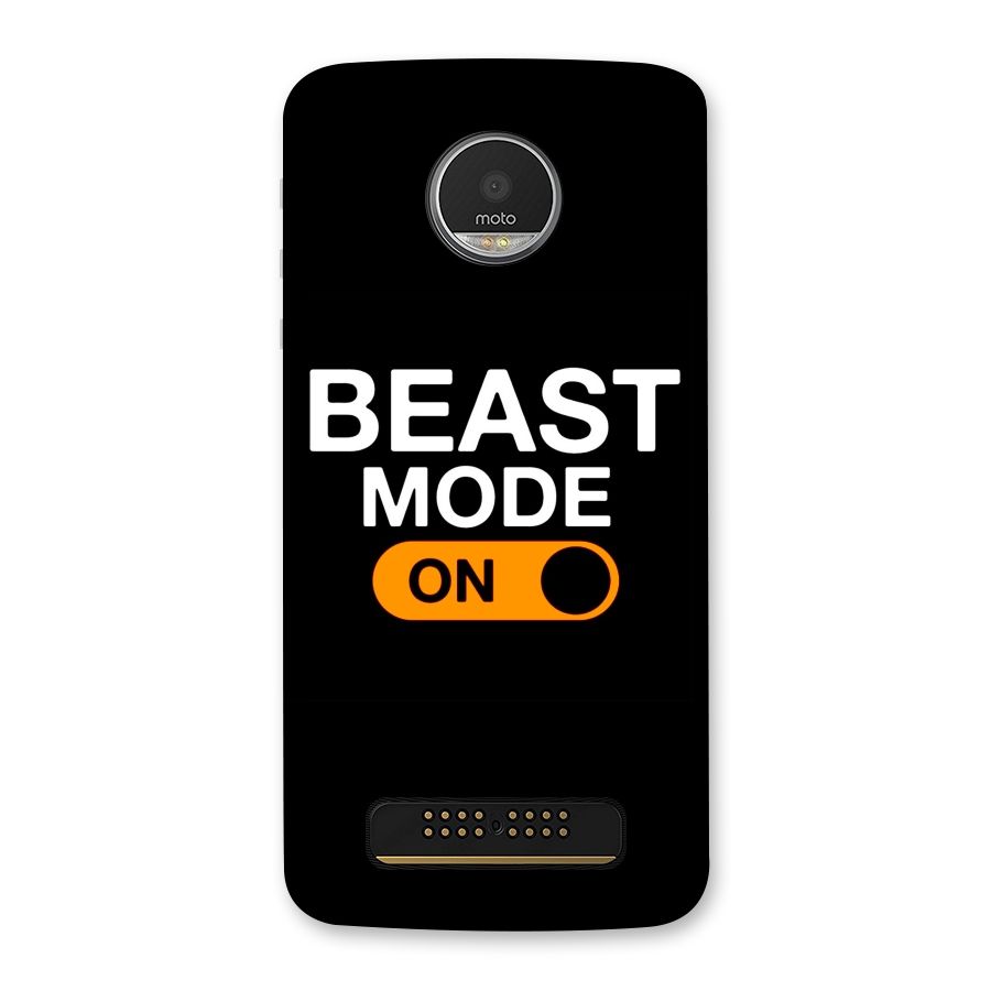 Beast Mode Switched On Back Case for Moto Z Play
