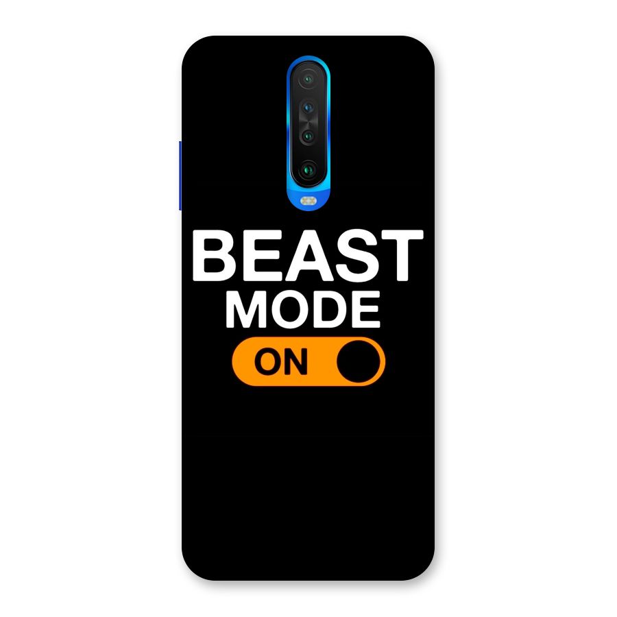 Beast Mode Switched On Back Case for Poco X2
