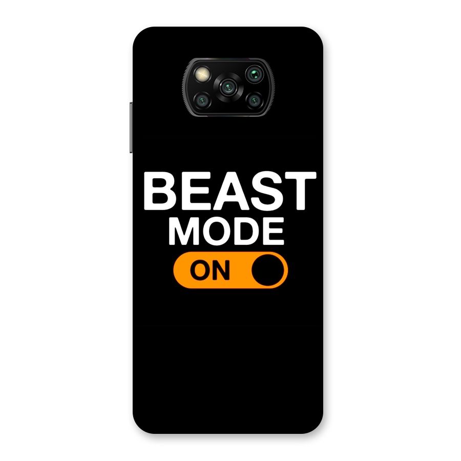 Beast Mode Switched On Back Case for Poco X3