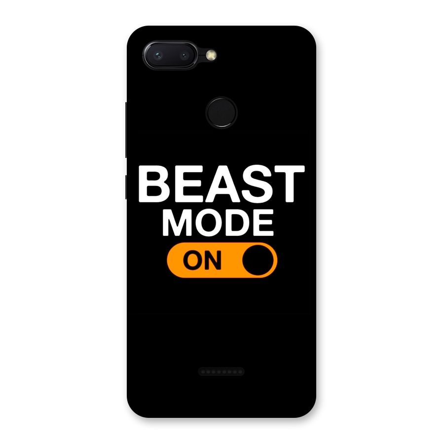 Beast Mode Switched On Back Case for Redmi 6