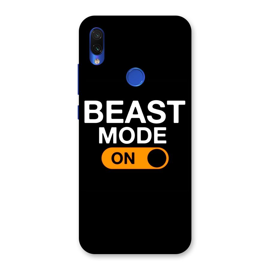 Beast Mode Switched On Back Case for Redmi Note 7S