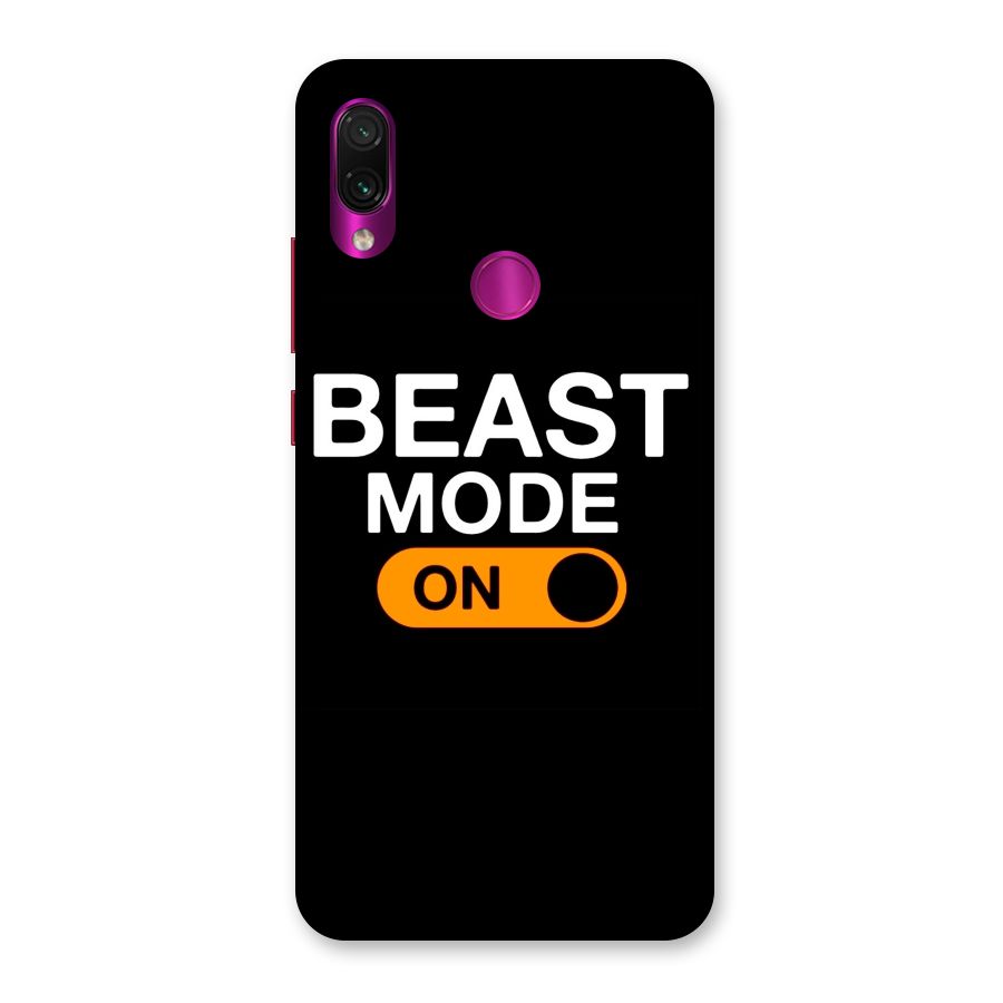 Beast Mode Switched On Back Case for Redmi Note 7 Pro