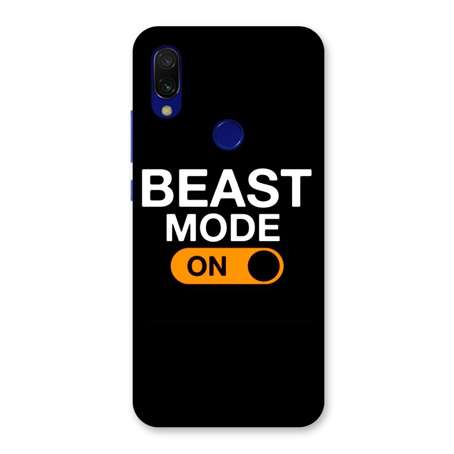 Beast Mode Switched On Back Case for Redmi Y3