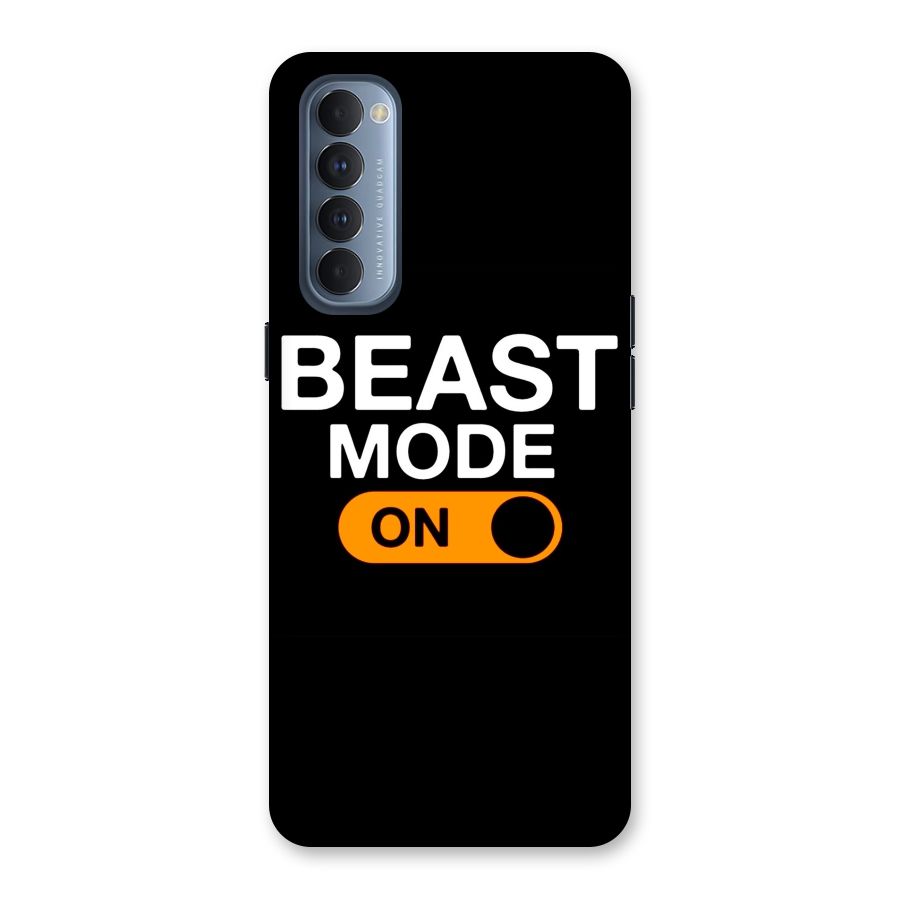 Beast Mode Switched On Back Case for Reno4 Pro