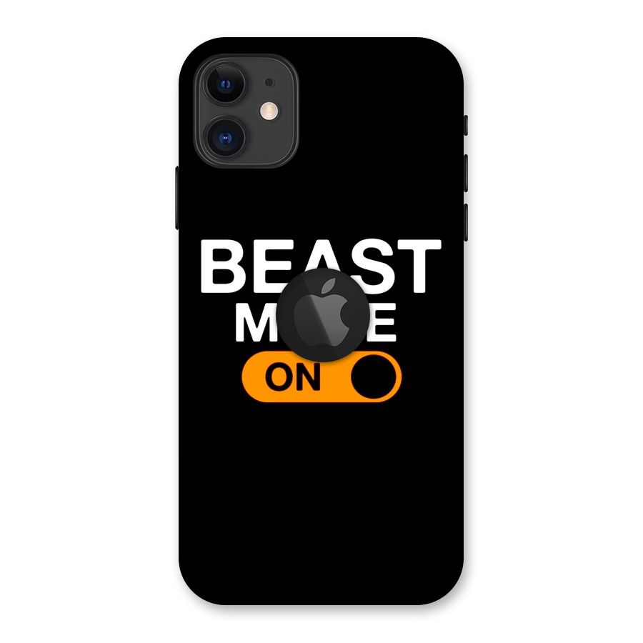 Beast Mode Switched On Back Case for iPhone 11 Logo Cut